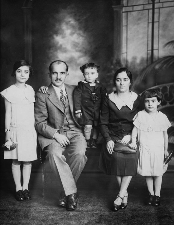 Liberty Paterakis (left) and her family.